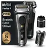 Image de Braun Series 9 Pro+ 9575cc Wet & Dry Rasoio Trimmer Metallico - Neuf