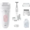 Image de Épilateur Braun Silk-épil 5 5-230 (technologie de pinces MicroGrip, accessoire rouleau de massage, application Wet&;Dry, tondeuse bikini, accessoire rasage, accessoire tondeuse, Germany), couleur:Blanc
