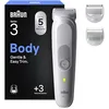 Image de Braun Tondeuse Electrique Homme, pour le Corps, Series 3 BG3530, Grise en occasion ou reconditionné
