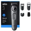 Image de Recortadora Braun BeardTrimmer 3 BT3560 40 niveles 2 peines NiMH 50min Negro/Gris - Neuf