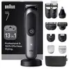 Image de Braun AIO7560 tondeuse à cheveux Noir, Gris 14 Lithium-Ion (Li-Ion) - Neuf