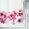 Image de Rideau De Douche Polyester Amanda 180x200cm Fleur Rose Spirella