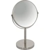 Image de Spirella miroir de maquillage miroir à poser miroir de salle de bain "Sydney" grossissement 2x - Ø 17cm - argent mat