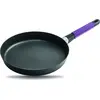 Image de Squality Poêle plate, Violet, 24cm , 5cm de haut, 1.0l de volume, Poignée ergonomique, INDUCTION