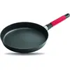 Image de Squality Poêle plate, Rouge, 24cm , 5cm de haut, 1.0l de volume, Poignée ergonomique, INDUCTION