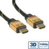 Image de ROLINE GOLD Câble HDMI High Speed avec Ethernet, M-M 7,5 m - Neuf
