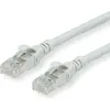Image de ROLINE - Câble de raccordement - RJ-45 (M) bis RJ-45 (M) - 20 m - UTP - CAT 6a - halogenfrei, geformt, verseilt - Grau (21.15.2709)