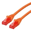 Image de ROLINE 21152574 1.5m Cat6 U/UTP (UTP) Orange c  ble r ©seau (21.15.2574)