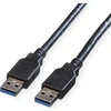 Image de Roline 11.02.8971 Câble de transfert de données USB - 3 m - oui - 1 x USB Type A - 1 x USB Type A - Schwarz