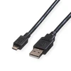 Image de ROLINE Câble USB 2.0, USB A ST - Micro USB B ST, noir, 1,8 m