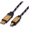 Image de ROLINE GOLD Câble USB 2.0, A - B, M/M 1,8 m