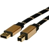 Image de ROLINE GOLD Câble USB 2.0, type A-B 4,5m - Neuf