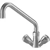 Image de asdec life ® Mitigeur d'évier à deux poignées KWC Gastro Cuisine professionnelle, chromé saillie 300mm