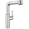 Image de Robinet de cuisine KWC Domo E4 avec flexible extractible et douchette Acier inoxydable