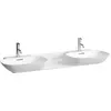 Image de LAUFEN INO lavabo double, sans trou pour robinet, sans trop-plein, 1420x450mm, H8143047571121