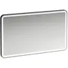 Image de LAUFEN BASE 2.0 Miroirs, éclairage LED, interrupteur à capteur tactile, anguleux, cadre en aluminium noir mat, H4443831084501