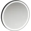 Image de LAUFEN BASE 2.0 Miroirs, éclairage LED, interrupteur à capteur tactile, rond, cadre en aluminium noir mat, H4443901084501