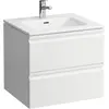 Image de LAUFEN Pro S Set 600, lavabo, 1 trou de robinetterie, trop-plein, meuble sous-lavabo inclus, 2 tiroirs, 600x500mm, H8619614631041
