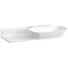 Image de LAUFEN INO lavabo, sans trou pour robinetterie, sans trop-plein, tablette céramique à gauche, 900x450mm, H8133010001121