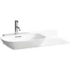 Image de LAUFEN INO lavabo, 1 trou pour robinet, avec trop-plein, tablette céramique à droite, 900x450mm, H8133024001041