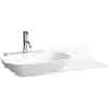 Image de LAUFEN INO lavabo, 1 trou pour robinet, sans trop-plein, tablette céramique à droite, 900x450mm, H8133024001111