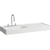 Image de LAUFEN Kartell lavabo, encastré, tablette à droite, 2 trous pour robinetterie, sans trop-plein, 1200x460mm, H8133327578151