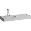 Image de LAUFEN Kartell lavabo, encastré, tablette à droite, 2 trous pour robinetterie, sans trop-plein, 1200x460mm, H8133327598151