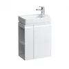 Image de Laufen Pro S - Meuble Pour Lave-mains Avec Porte Et Étagère Latérale À Gauche, 470x275x605 Mm, Blanc Brillant H4830020954751