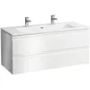 Image de Laufen - Pro S Set 1200, Lavabo, 2 Trous Pour Robinet, Trop-plein,