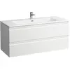 Image de LAUFEN Pro S Set 1200, lavabo, 1 trou de robinetterie, trop-plein, meuble sous-lavabo inclus, 2 tiroirs, 1200x500mm, H8619674801041