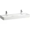 Image de Laufen - Val Lavabo Double, 3 Trous Pour Robinets, Avec Trop-plein,