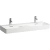 Image de Laufen - Val Lavabo Double, 3 Trous Pour Robinets, Avec Trop-plein,