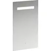 Image de Miroir Leelo courant avec éclairage LED horizontal intégré, cadre en aluminium, 450 mm, version avec 1 interrupteur à capteur tactile, H4476129501441