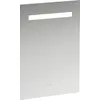 Image de Miroir Leelo courant avec éclairage LED horizontal intégré, cadre en aluminium, 550 mm, version avec 1 interrupteur à capteur tactile, H4476229501441