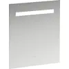 Image de Miroir Leelo courant avec éclairage LED horizontal intégré, cadre en aluminium, 600 mm, version avec 1 interrupteur à capteur tactile, H4476329501441