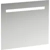 Image de Miroir Leelo courant avec éclairage LED horizontal intégré, cadre en aluminium, 800 mm, version avec 1 interrupteur à capteur tactile, H4476429501441