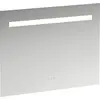 Image de Miroir Leelo courant avec éclairage LED horizontal intégré, cadre en aluminium, 900 mm, version avec 3 interrupteurs à capteur tactile, H4476539501441