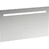 Image de Miroir LAUFEN Leelo avec éclairage LED horizontal intégré, cadre en aluminium, 1200 mm, version pour interrupteur externe, H4476719501441