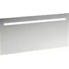 Image de Miroir Leelo courant avec éclairage LED horizontal intégré, cadre en aluminium, 1500 mm, version avec 1 interrupteur à capteur tactile, H4476929501441