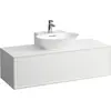 Image de LAUFEN The New Classic Sideboard, découpe au centre, 1175x455x345mm, 1 tiroir, pour lave-mains à poser H816852, H4060230856281