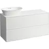 Image de LAUFEN The New Classic Sideboard, découpe à gauche, 1175x455x600mm, 2 tiroirs, pour bac à linge H812852/3, H4060830856311