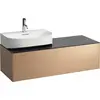 Image de Tiroir Sonar en cours d'utilisation, 1 tiroir, adapté au lavabo H816341, H816342, découpe à gauche pour le lavabo, H4054520341411