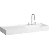 Image de LAUFEN Kartell lavabo, encastré, tablette à gauche, 1 trou pour robinet, sans trop-plein, 1200x460mm, H8133334001111