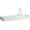 Image de LAUFEN Kartell lavabo, encastré, tablette à gauche, 3 trous pour robinetterie, sans trop-plein, 1200x460mm, H8133337571581
