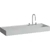 Image de LAUFEN Kartell lavabo, encastré, tablette à gauche, 2 trous pour robinet, sans trop-plein, 1200x460mm, H8133337598151