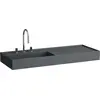 Image de LAUFEN Kartell lavabo, encastré, tablette à droite, 1 trou pour robinetterie, sans trop-plein, 1200x460mm, H8133327581111