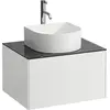 Image de Tiroir Sonar courant, 1 tiroir, adapté aux cuvettes des lavabos 812340, 812341, 812342, découpe au milieu pour le lavabo et le robinet, H4054050341431