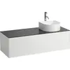 Image de Tiroir Sonar courant, 1 tiroir, adapté aux cuvettes de lavabo 812340, 812341, 812342, 812343, découpe à droite pour le lavabo et le robinet, H4054270341431