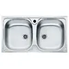Image de Evier Mepamsa Lineal 78.43 Inox Double Bac Égouttoir