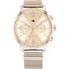 Image de Tommy Hilfiger Montre à quartz multi-cadran pour femme Bracelet à mailles en acier inoxydable